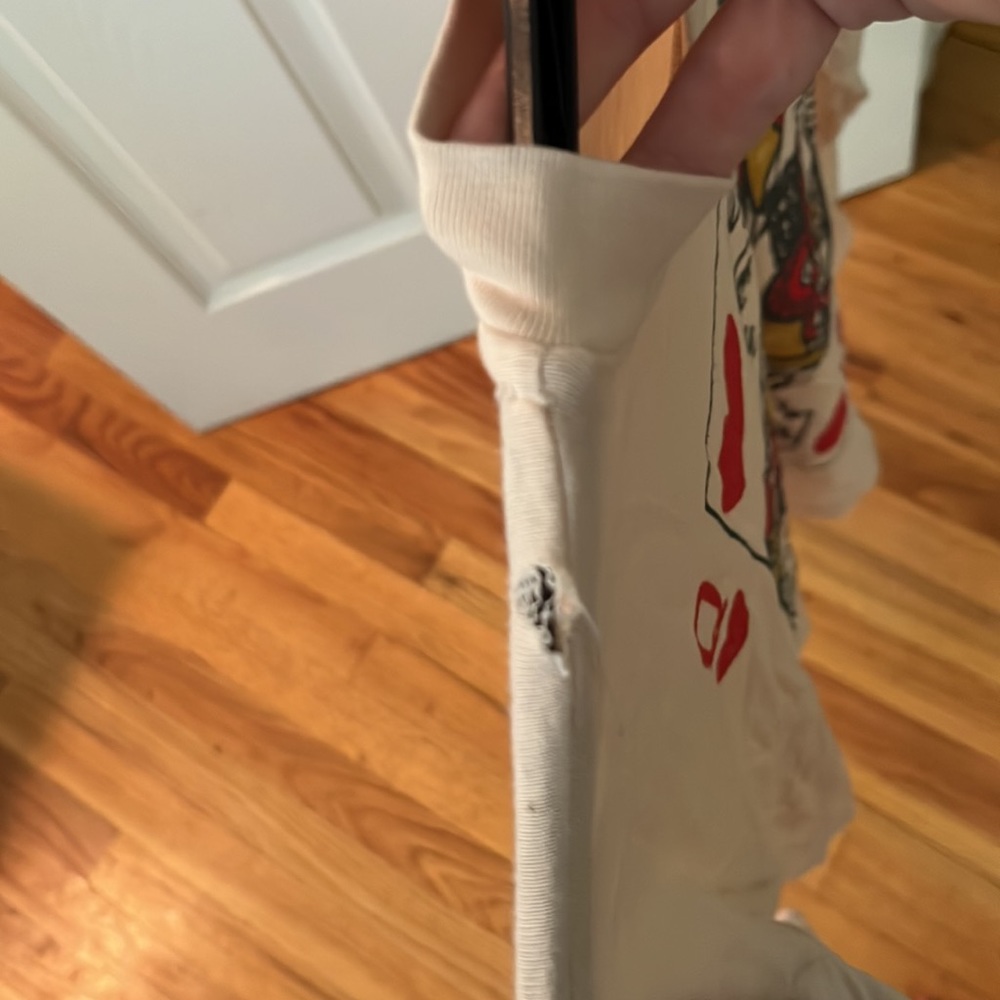 Free people x daydramer queen of hearts long sleeve oversized size small - Picture 3 of 5